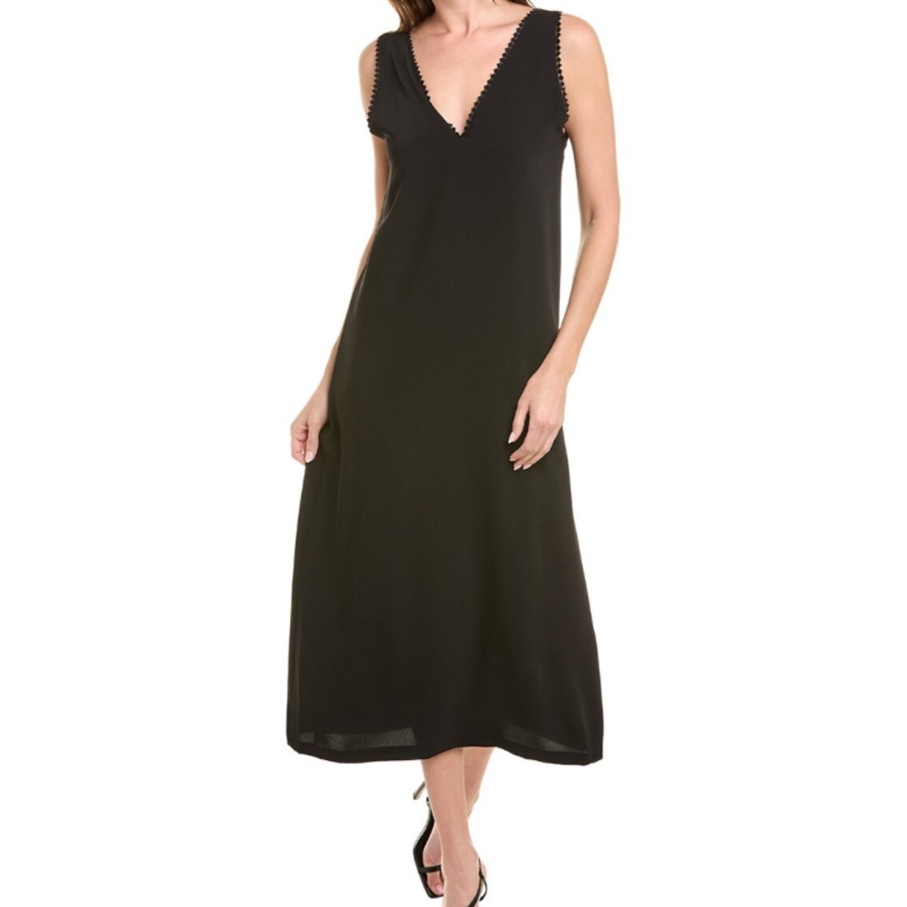 The Kooples Elegant Black Sleeveless Midi Dress size Euro 0